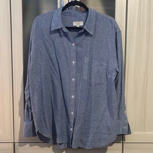 Banana Republic Women's Classic Linen-Blend Shirt XL